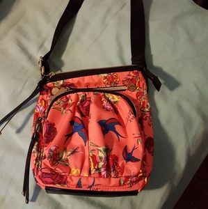 Betsey Johnson Coral Sparrow Crossbody - image 1